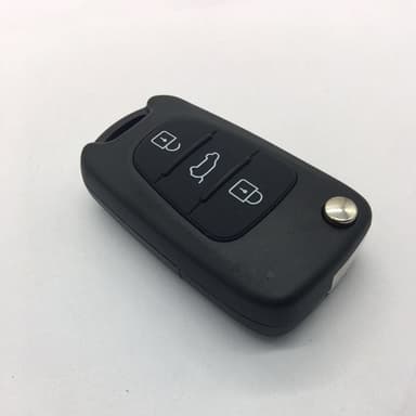 INF 3-knaps sammenklappelig bilnøgleskal til HYUNDAI Kia Sort