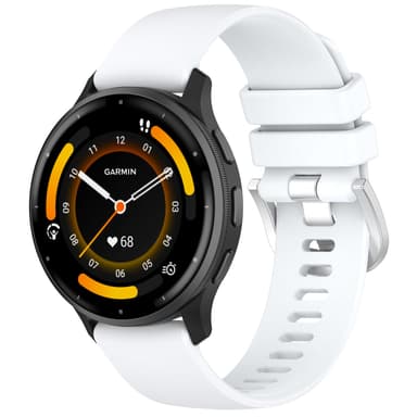 18 mm urrem til Garmin Venu 3S/Forerunner 265S/255S/255S Music/Vivomove 3S Hvid