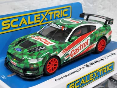 Scalextric Ford Mustang GT4 - Castrol Drift Car