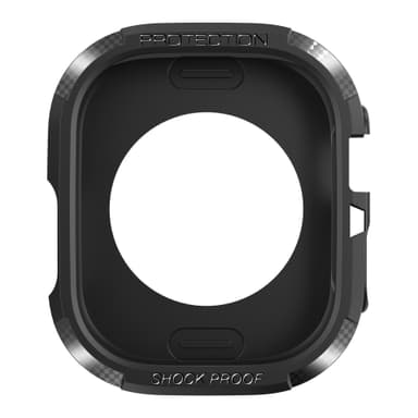 Beskyttende silikone etui til Apple Watch Series 8 (49 mm) Sort