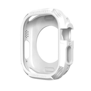 Beskyttende silikone etui til Apple Watch Series 8 (49 mm) Hvid