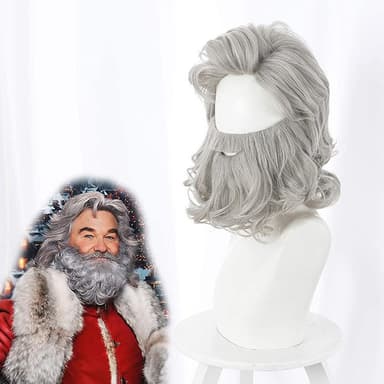 INF Julemandsskæg, nisseparyksæt til julemandskostume cosplay Grå