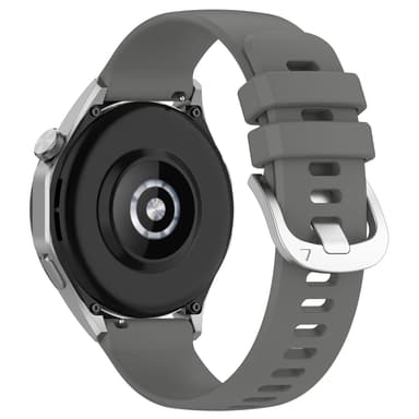 INF 22 mm silikone urrem til Huawei Watch GT 4 46mm/Samsung Galaxy Watch3 45mm Grå