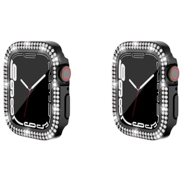 INF 2-Pack etui med skærmbeskytter til Apple Watch iWatch 3 sort 40 mm