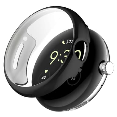 INF Etui med skærmbeskytter til Google Pixel Watch 1/2 Sort