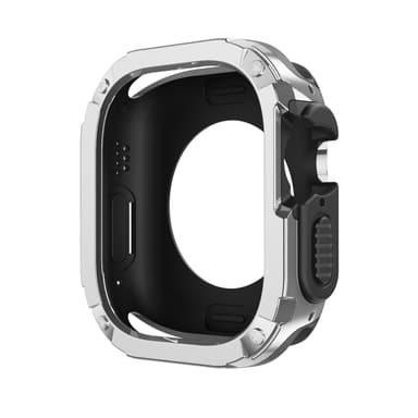 INF 2 i 1 beskyttende etui, blødt TPU-cover til Apple Watch Sølv 49 mm: 4,9x1 cm 3