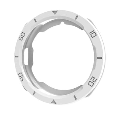Etui og skærmbeskytter til Samsung Galaxy Watch 4/5 44 mm Hvid