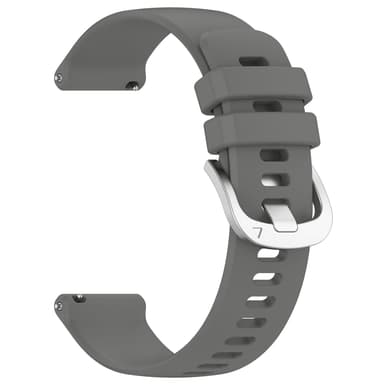 INF 22 mm silikone urrem til Huawei Watch GT 4 46mm/Samsung Galaxy Watch3 45mm Grå