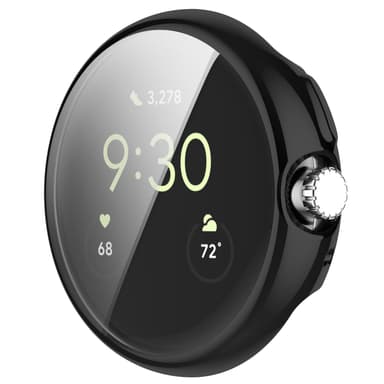 INF Etui med skærmbeskytter til Google Pixel Watch 1/2 Sort