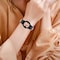 Bling Rhinestone læderurrem til Samsung Galaxy Watch 4/5/6-serien Lyserød