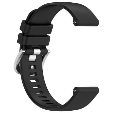 INF 22 mm silikone urrem til Huawei Watch GT 4 46mm/Samsung Galaxy Watch3 45mm Sort