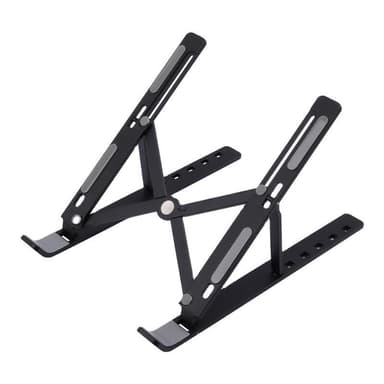Laptop-stativ foldbar og justerbar sort