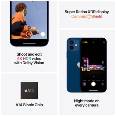 iPhone 12 mini - 5G smartphone 256 GB (sort)