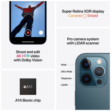 iPhone 12 Pro Max - 5G smartphone 256GB (guld)