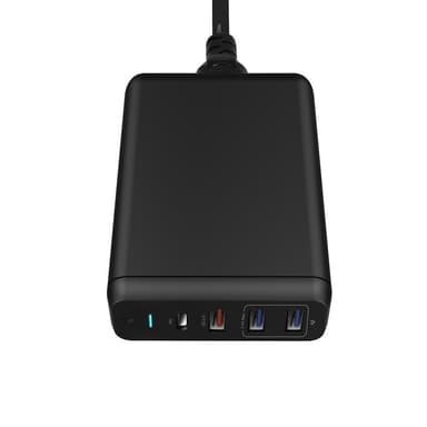 75W 5ports C USB oplader USB C PD 60W, 18W QC3.0 C USB, USB A QC3.0 18W og 2x USB A 5V 2,4a