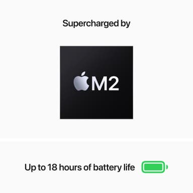 MacBook Air M2 8/512 GB bærbar computer (Starlight)