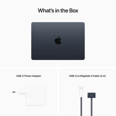 MacBook Air M2 8/512 GB bærbar computer (Midnight)