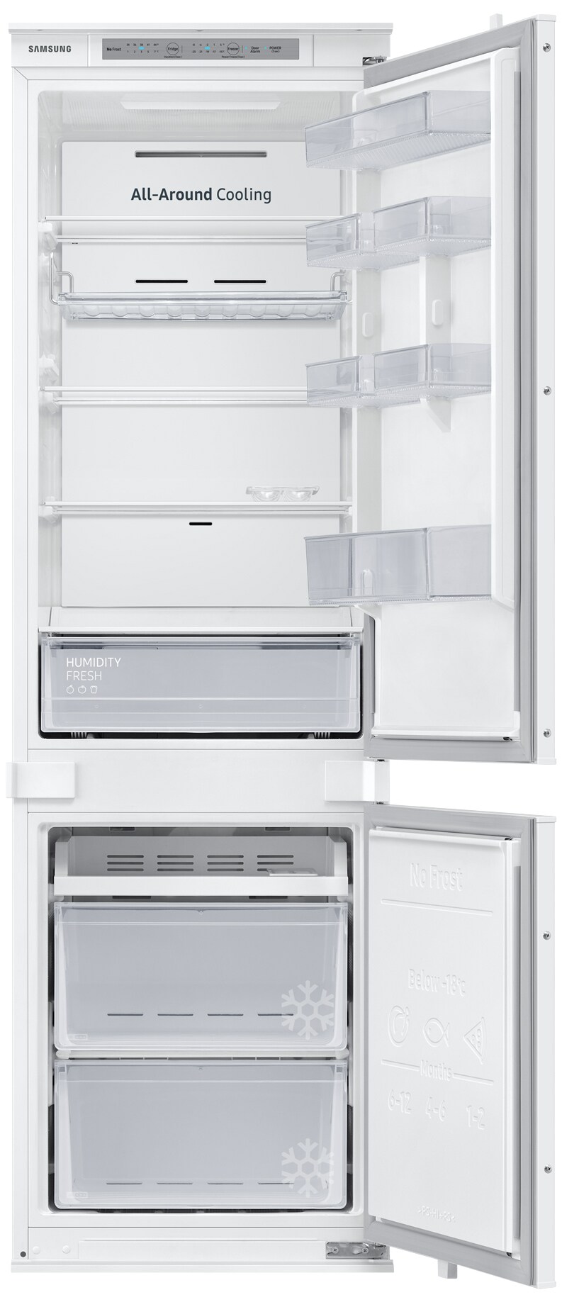 Samsung køleskab/fryser BRB26602FWW indbygget