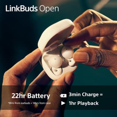 Sony LinkBuds Open true wireless in-ear høretelefoner (sort)