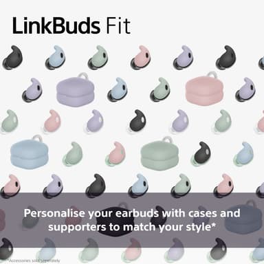 Sony LinkBuds Fit true wireless in-ear høretelefoner (sort)