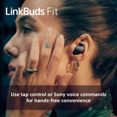 Sony LinkBuds Fit true wireless in-ear høretelefoner (sort)