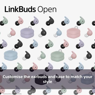 Sony LinkBuds Open true wireless in-ear høretelefoner (sort)