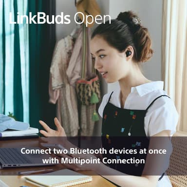 Sony LinkBuds Open true wireless in-ear høretelefoner (sort)