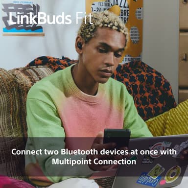 Sony LinkBuds Fit true wireless in-ear høretelefoner (sort)