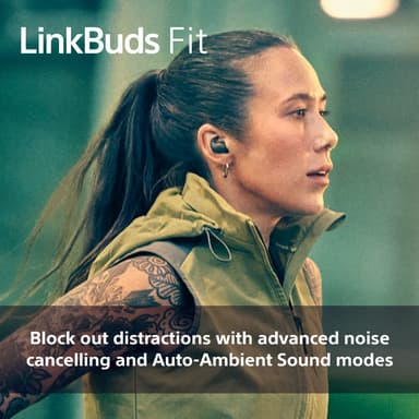 Sony LinkBuds Fit true wireless in-ear høretelefoner (sort)