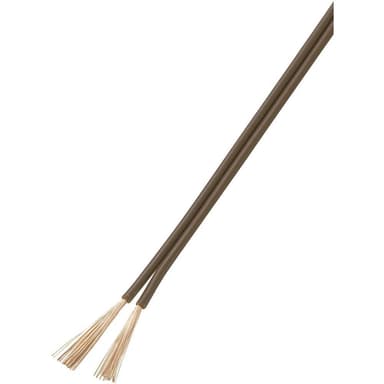 TRU COMPONENTS 93030c531 Tråd 2 x 0.75 mm² Brun 25 m