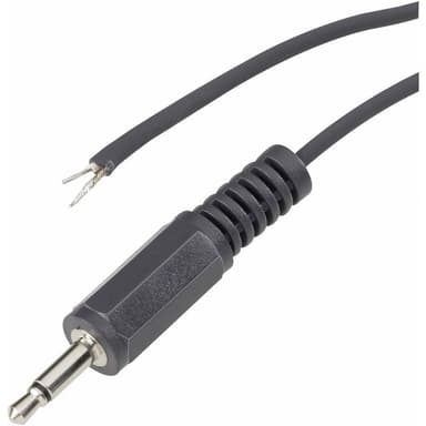 VOLTCRAFT XL-AC25DG Jack-stik 2,5 mm - Stereo Poltal:3 1 stk