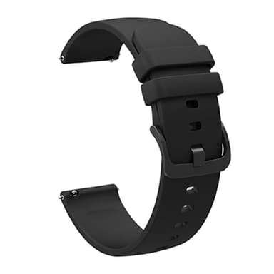 SKALO Silikonearmbånd til Samsung Watch 6 40mm/44mm - Sort