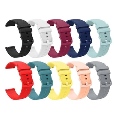 SKALO Silikonearmbånd til Samsung Watch 6 40mm/44mm - Sort