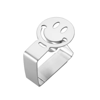 Dugclips (4-pak) Smiley ansigt