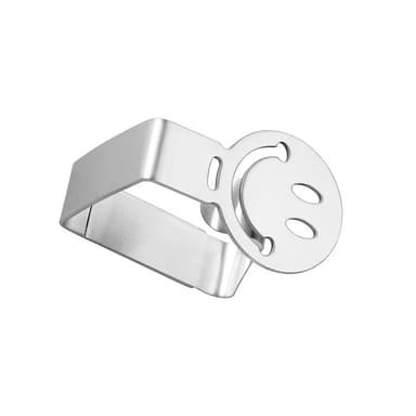 Dugclips (4-pak) Smiley ansigt