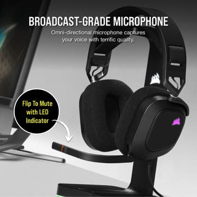 Corsair HS80 RGB USB gaming headset (sort)