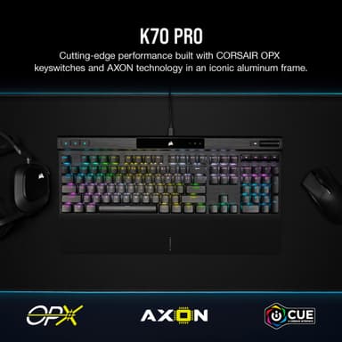 Corsair K70 PRO RGB mekanisk gamingtastatur (sort)