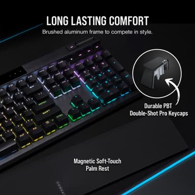 Corsair K70 PRO RGB mekanisk gamingtastatur (sort)