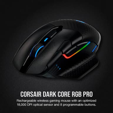 Corsair Dark Core Pro RGB trådøs gaming mus