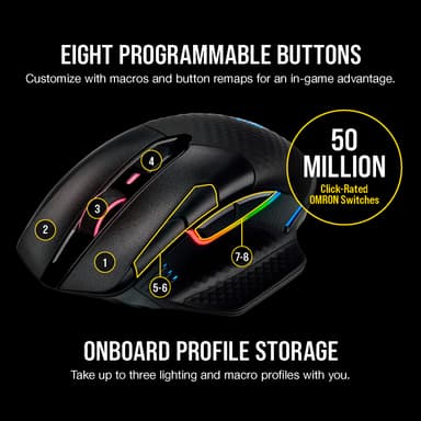 Corsair Dark Core Pro RGB trådøs gaming mus
