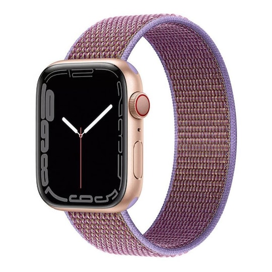 Nylon Armbånd Apple Watch 7 (45mm) -Lilac