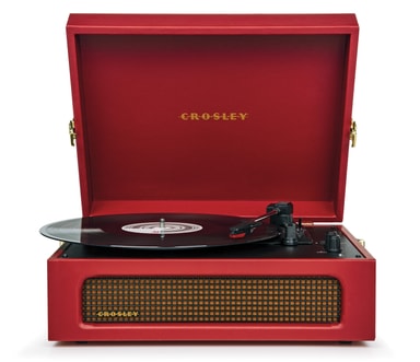 Crosley Voyager Turntable Twoway Bluetooth Burgundy Red Elgiganten