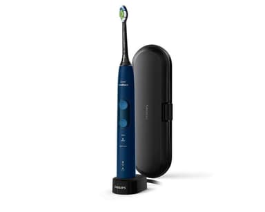 Philips ProtectiveClean 5100 Elektrisk tandbørste HX6851/53 Til voksne, Antal hoveder 2, Mørkeblå, Antal tænder børstetilstande 3