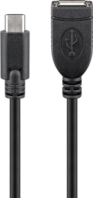 USB-C™-forlængerkabel, sort