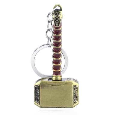 Nøglering og flaskeåbner Mjölner zinklegering Guld / Brun