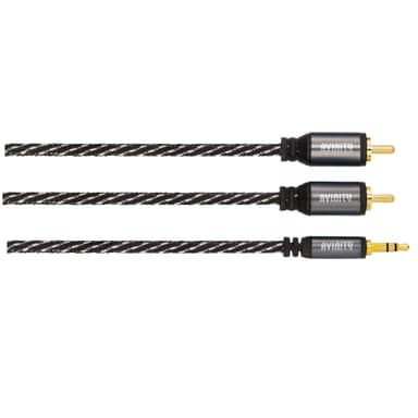 Audio Kabel 3,5mm Jack-2 Phono 1,5m Klasse 5