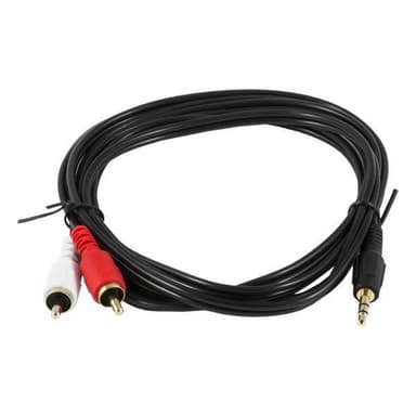 Lydjack (3,5 mm) til 2 RCA-kabel Silver Electronics 93029 2 m