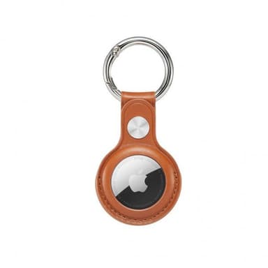 Krusell Apple AirTag Holder Keyring Brun