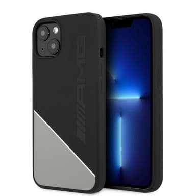 AMG iPhone 13 Mini Cover Liquid Silicone Two Tone Grå