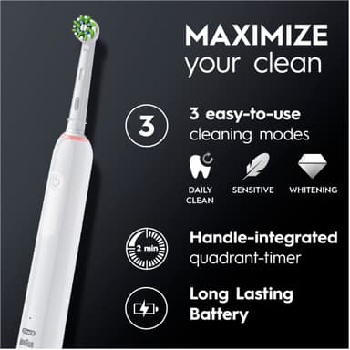 Oral-B Pro 3 elektriske tandbørste 759929 (hvid)